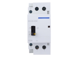 Contacto De Ca Doméstico Bch8-63m 2p 63a 24v Con Interruptor Manual 2nc Rail Din