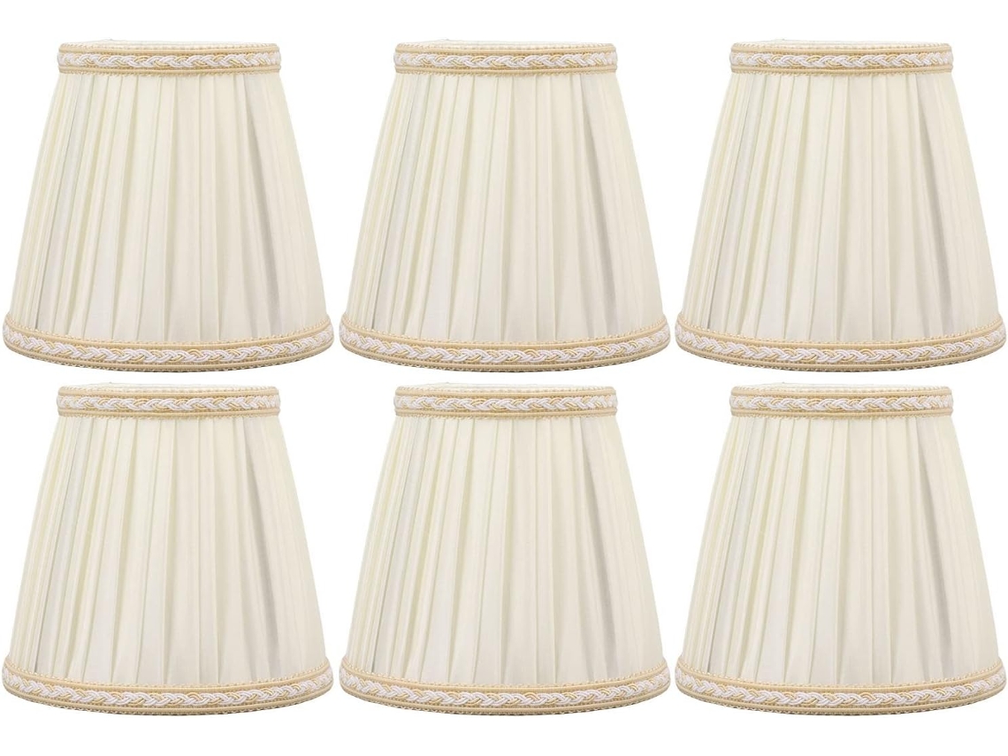 Lámpara de mesa con pantalla pequeña en forma de barril, pantalla de tela decorativa con casquillo E14, Gokoco