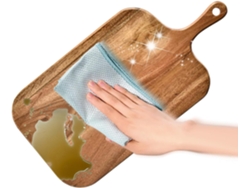Tabla de cortar duradera con asa. Tabla de cortar de madera de doble cara, compatible con Gokoco.