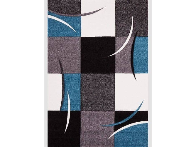 Tapete NAZAR Diamond (Negro y Gris - 160x230 cm)