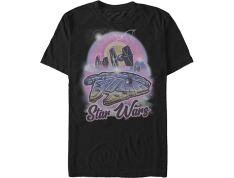 Camiseta ROCKINSTONE Star Wars Halcón Milenario Airbrush (Algodón - XXXL)