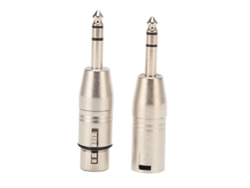 Adaptador estéreo TRS de 1/4 de pulgada a XLR de 6,5 mm macho. Conector de sonido balanceado TRS a XLR de 3 pines hembra y macho.