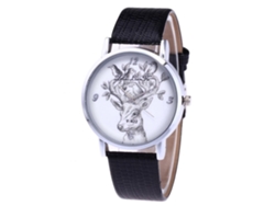 Reloj Analógico De Cuarzo Con Correa Ajustable De Pu Y Esfera Redonda Sencilla - Estilo Casual (rojo)