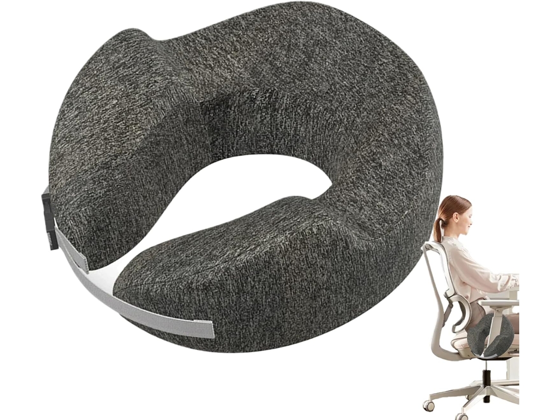 Almohada De Viaje - Funda Ergonómica En Forma De U De Espuma Viscoelástica, Ligera Y Transpirable | Para