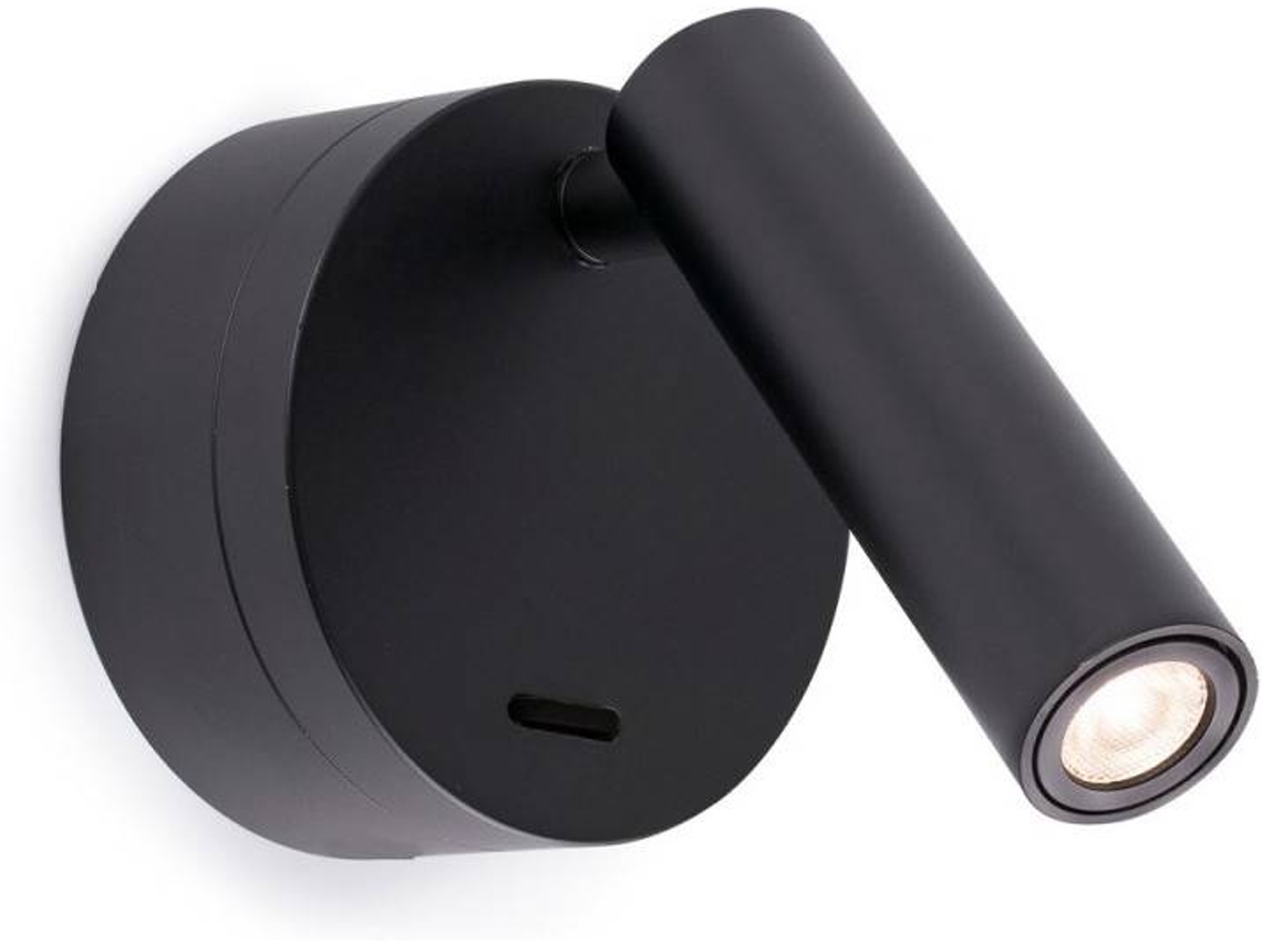 Aplique FARO BARCELONA Boc LED (3W - Aluminio - Negro)