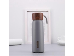 Delicada taza térmica de acero inoxidable 304 con textura de madera Ly Ebike