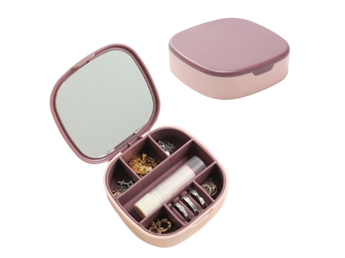 Joyero portátil con espejo - Ideal para regalos