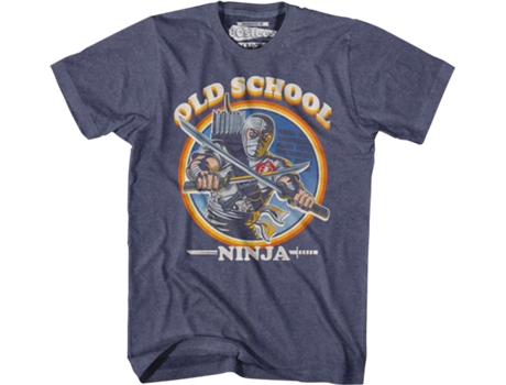 Camisetas Unisex DEEPSTONE Storm Shadow Old School Ninja GI Joe brezo azul vintage (M)