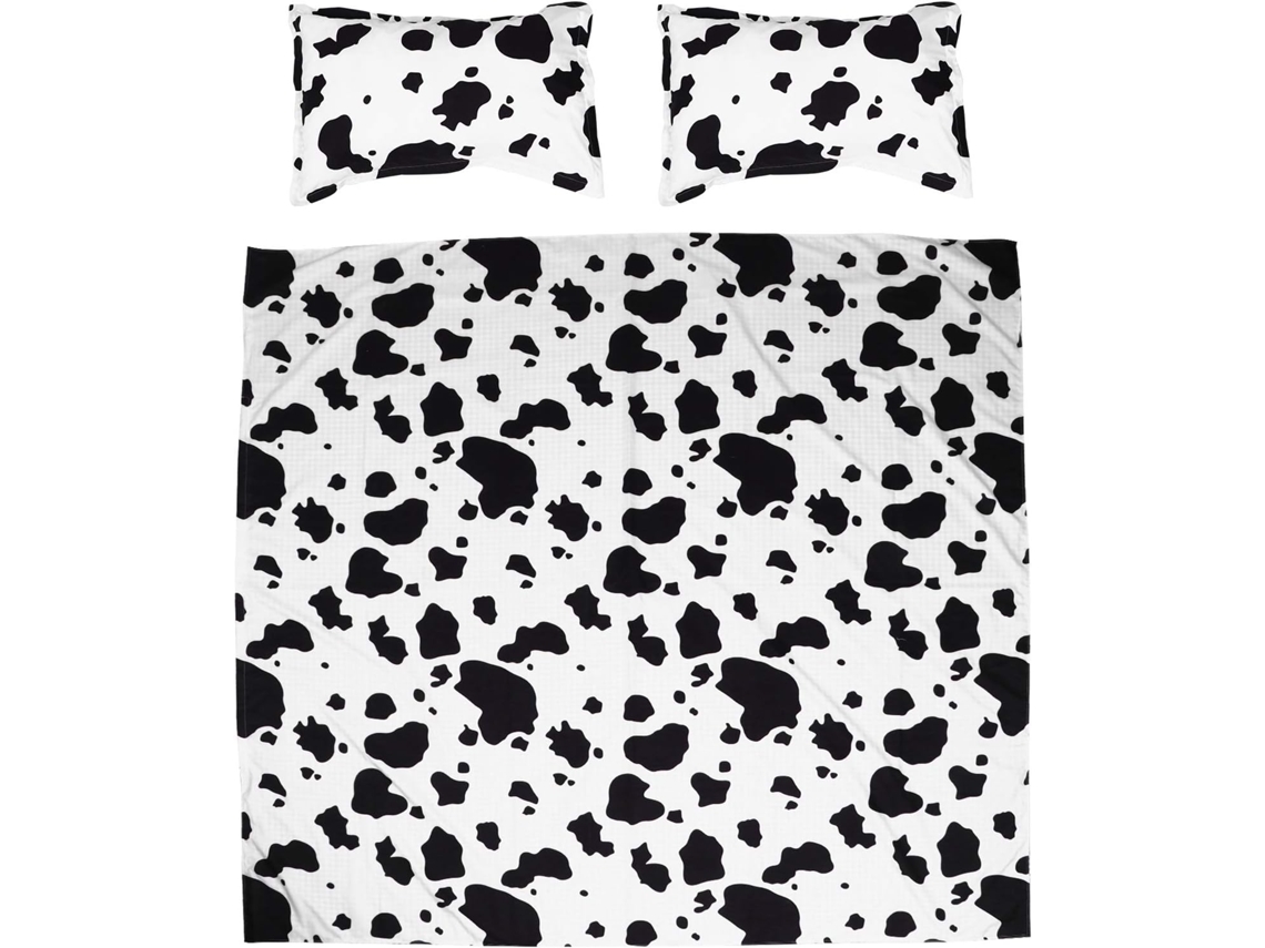 Juego Cama Algodón 3 Piezas De Ropa Con Estampado