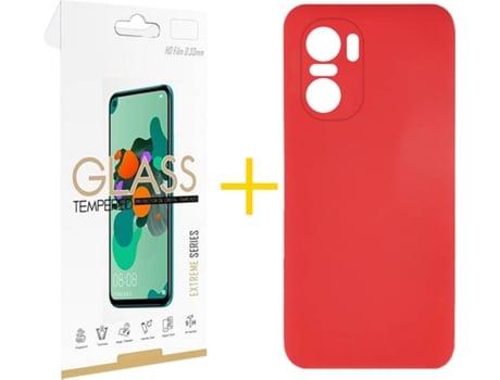 Carcasa + Protector de Pantalla para Xiaomi MI 11I SKYHE Rojo