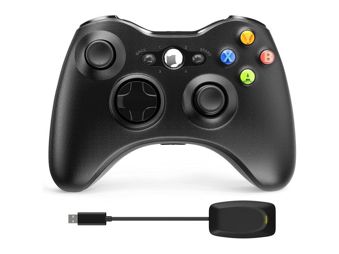 Mando Inalámbrico Para Xbox 360, 2,4 Ghz Con Doble Vibración, Compatible Con Xbox 360 Slim, Ps3 Y Pc Con Windows.