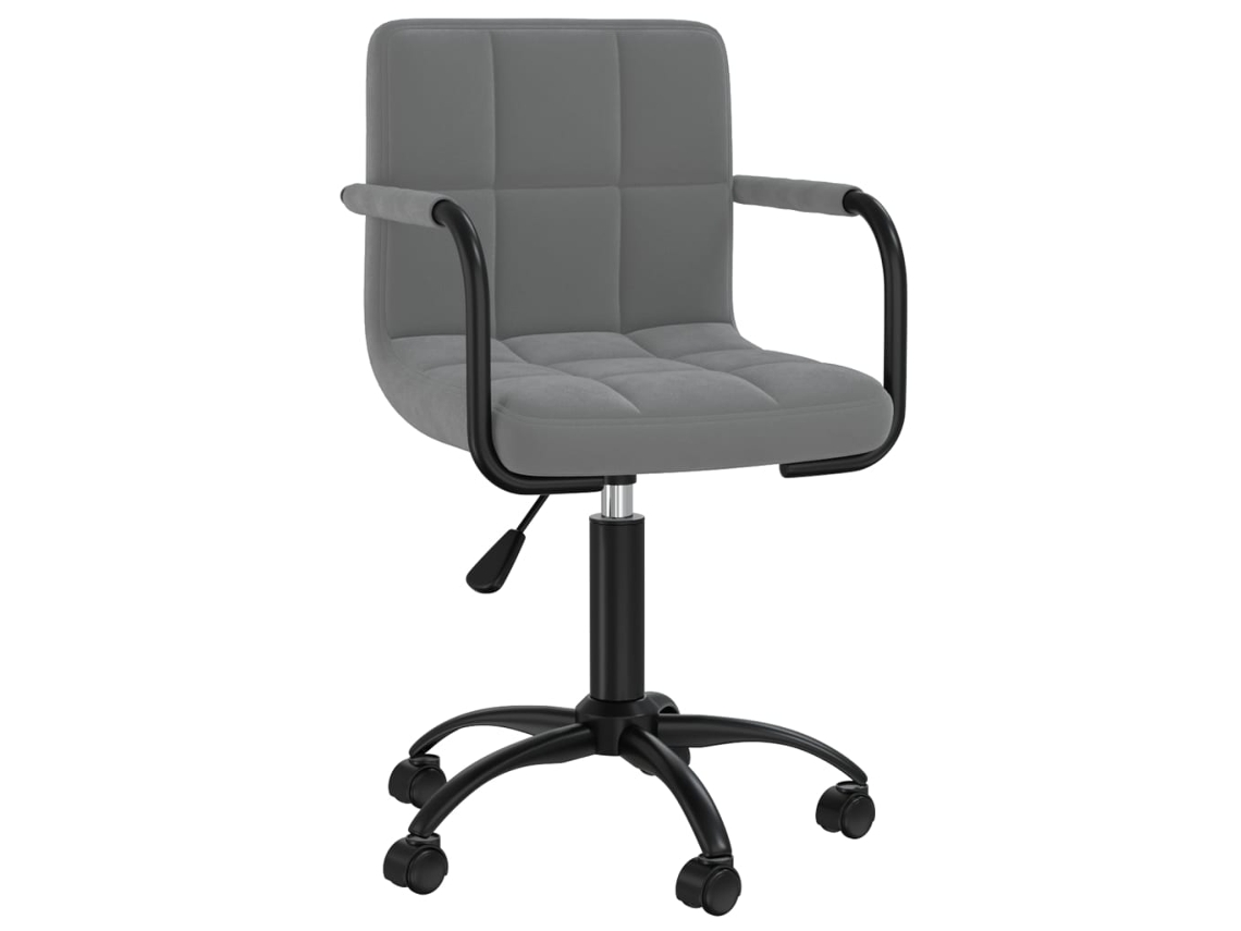 Maison Exclusive - Sillas De Comedor Giratorias 4 Unidades Terciopelo Gris Oscuro