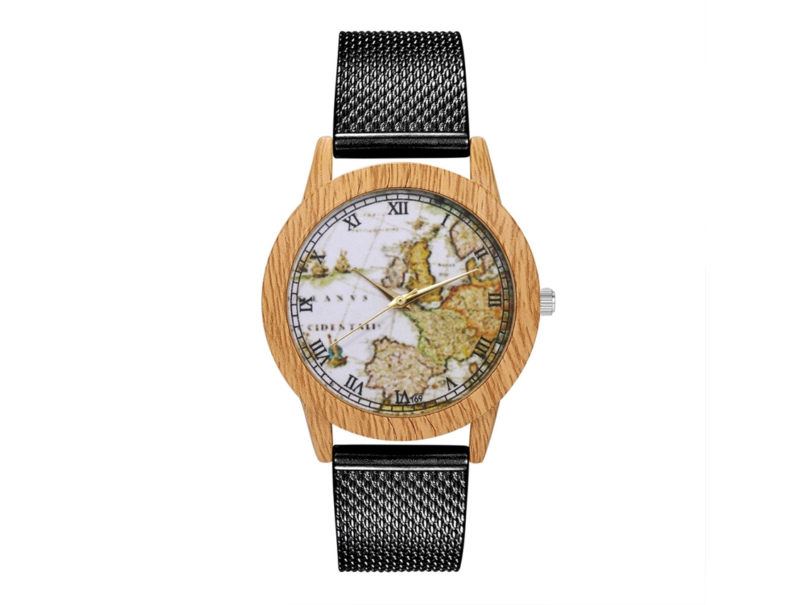 Reloj De Pulsera Unisex Informal Con Correa De Silicona Y Movimiento De Cuarzo Negro.