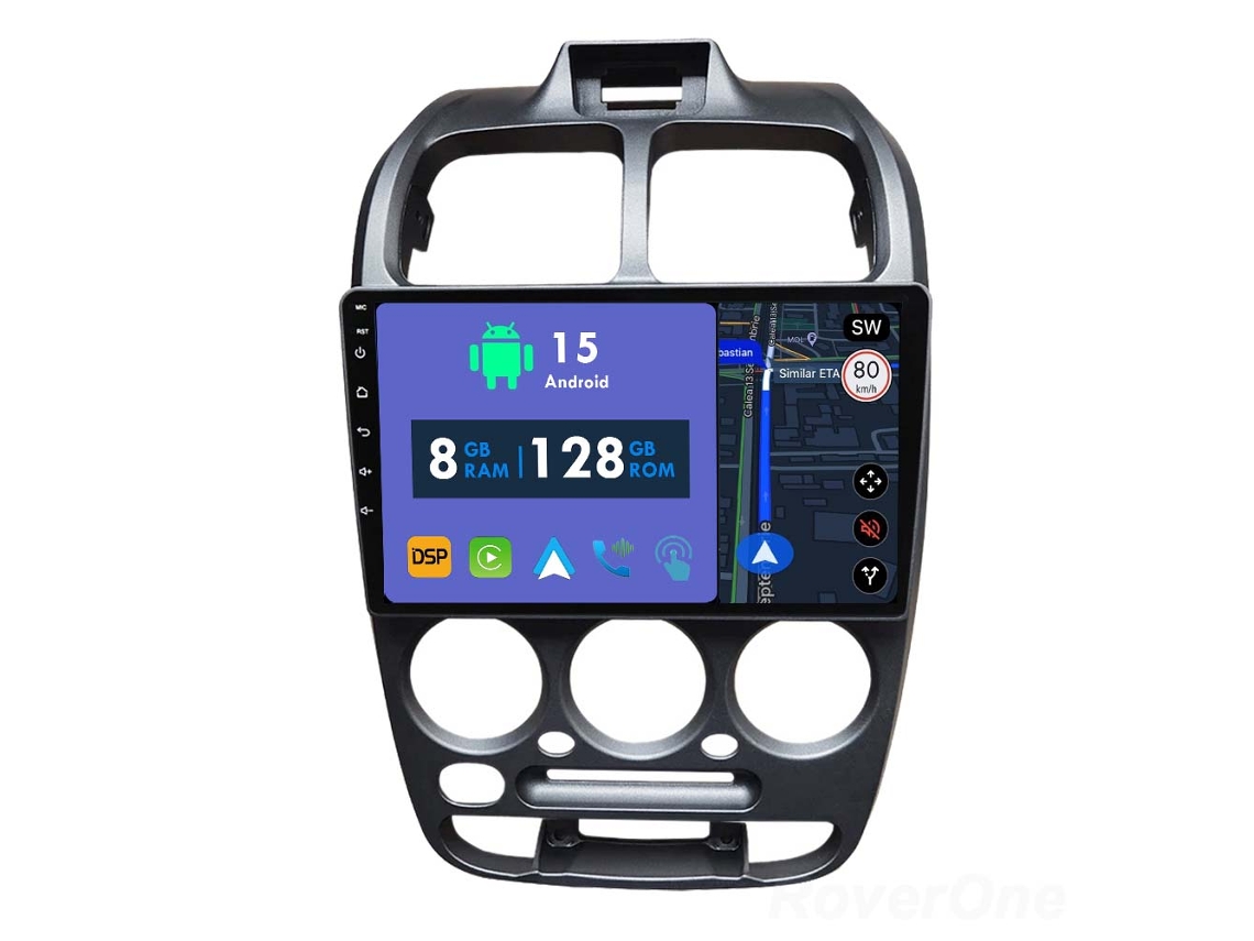 Coche Radio Android Auto Autoradio 8GB RAM 128G ROM CarPlay Navegación GPS Pantalla Táctil RoverOne para Hyundai Verna 1999 - 2005 