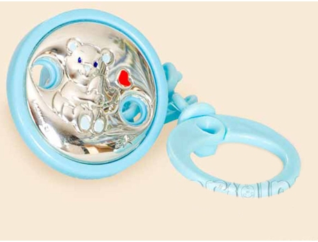 Porta-Chupetes REGALO BEBÉ Osito Celeste