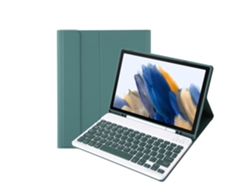 Capa De Teclado Para Samsung Galaxy Tab S9Fe/S9 11 710/716B/718U Verde Escuro CHRUI