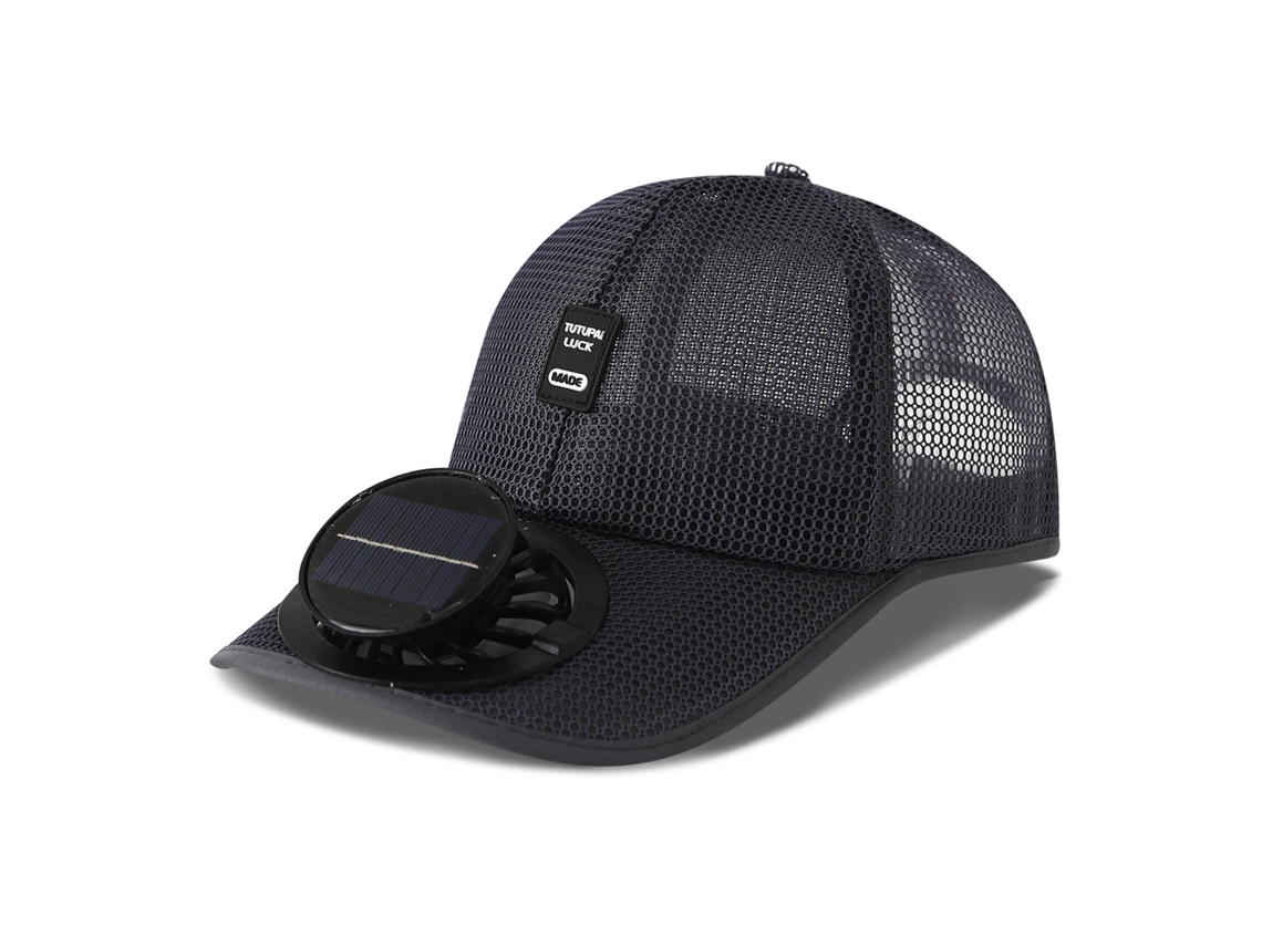 Sombrero Con Ventilador Y Energía Solar (gris Oscuro)