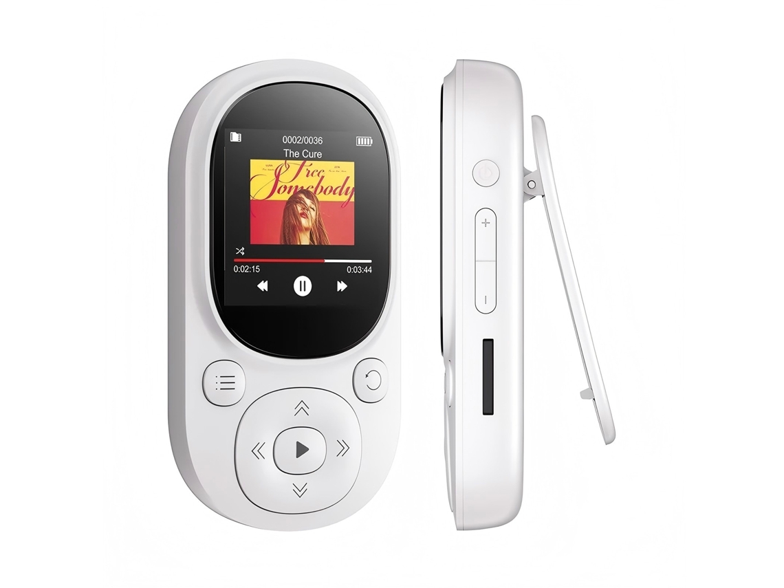 Reproductor De Música Mp3 Walkman Mini Con Bluetooth 5.0, 32 Gb (blanco) Czhhmart