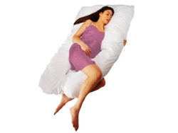 Almohada Posicionador de Descanso Cojín Embarazo y Lactancia Blanca