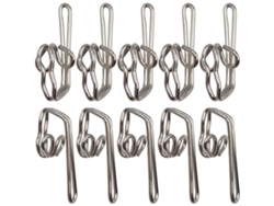 2026-29045-100 Ganchos De Telón De Metal, Diseño De Mariposa, Ligeros Y Resistentes, Plata