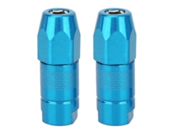 2 Piezas Boquilla Plana De Grasa Para Pistola De Grasa Accesorios De Lubricación (azul)