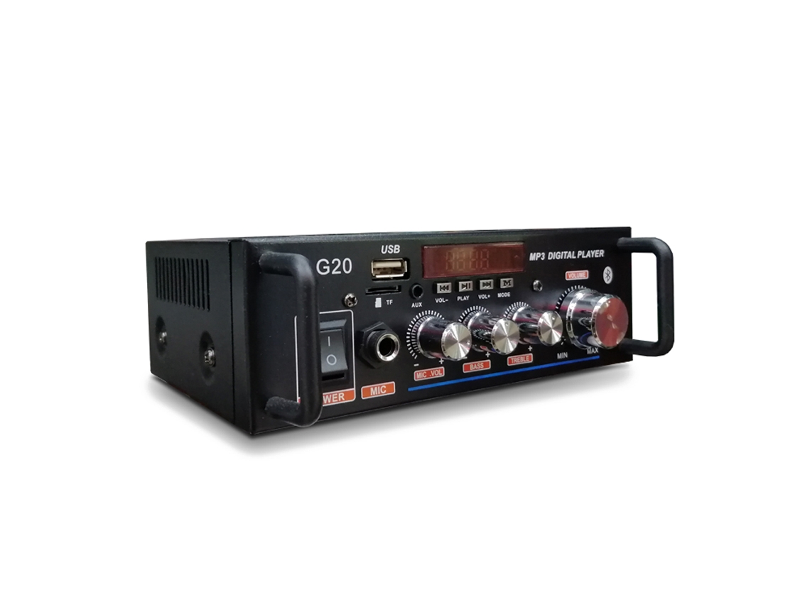 Amplificador De Cine En Casa Hifi Con Control Remoto, Bluetooth, Radio Fm Y Reproducción De Mp3.