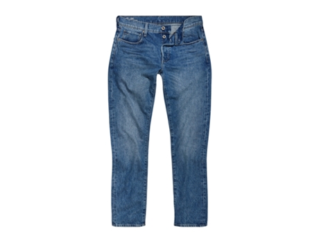 Pantalones de Hombre G-STAR Regular Tapered Mezclilla Azul (32x32)