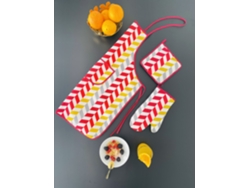 Conjunto De Delantal ILMH BY I LOVE MY HOME 3 Piezas - Estampado Espiga