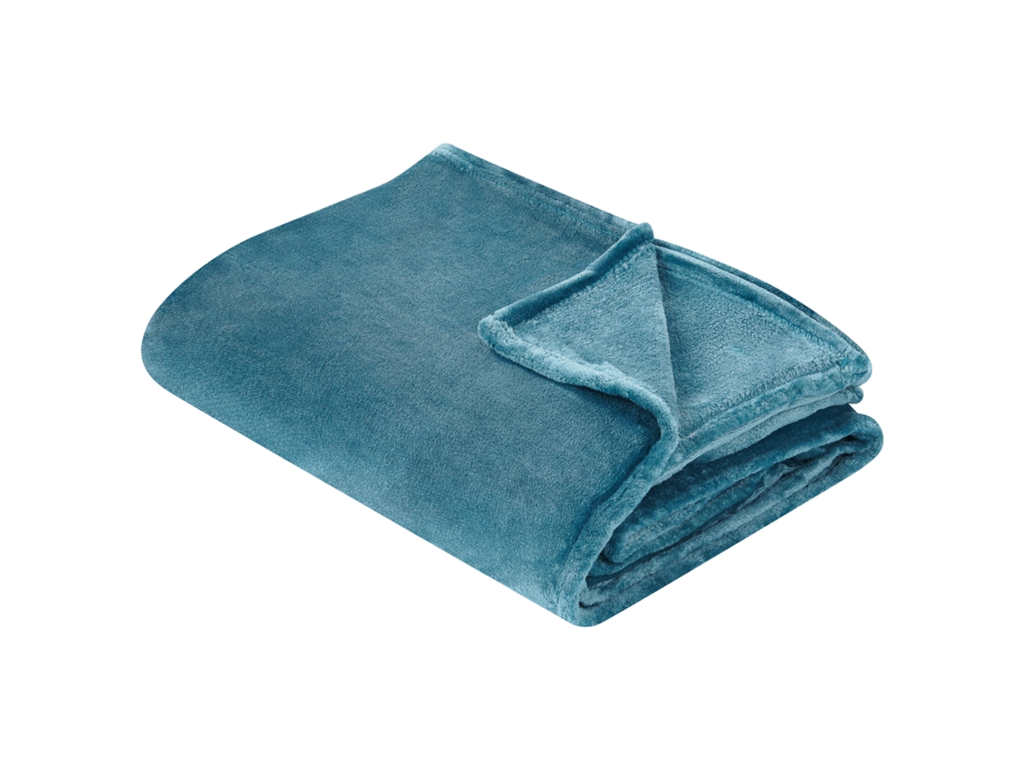 Manta BELIANI Bayburt (220 x 200 x 1 - Poliéster - Azul)
