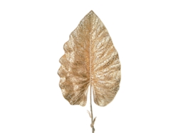 Hojas Tropicales Doradas Artificiales Para La Decoración De Plantas De Interior.