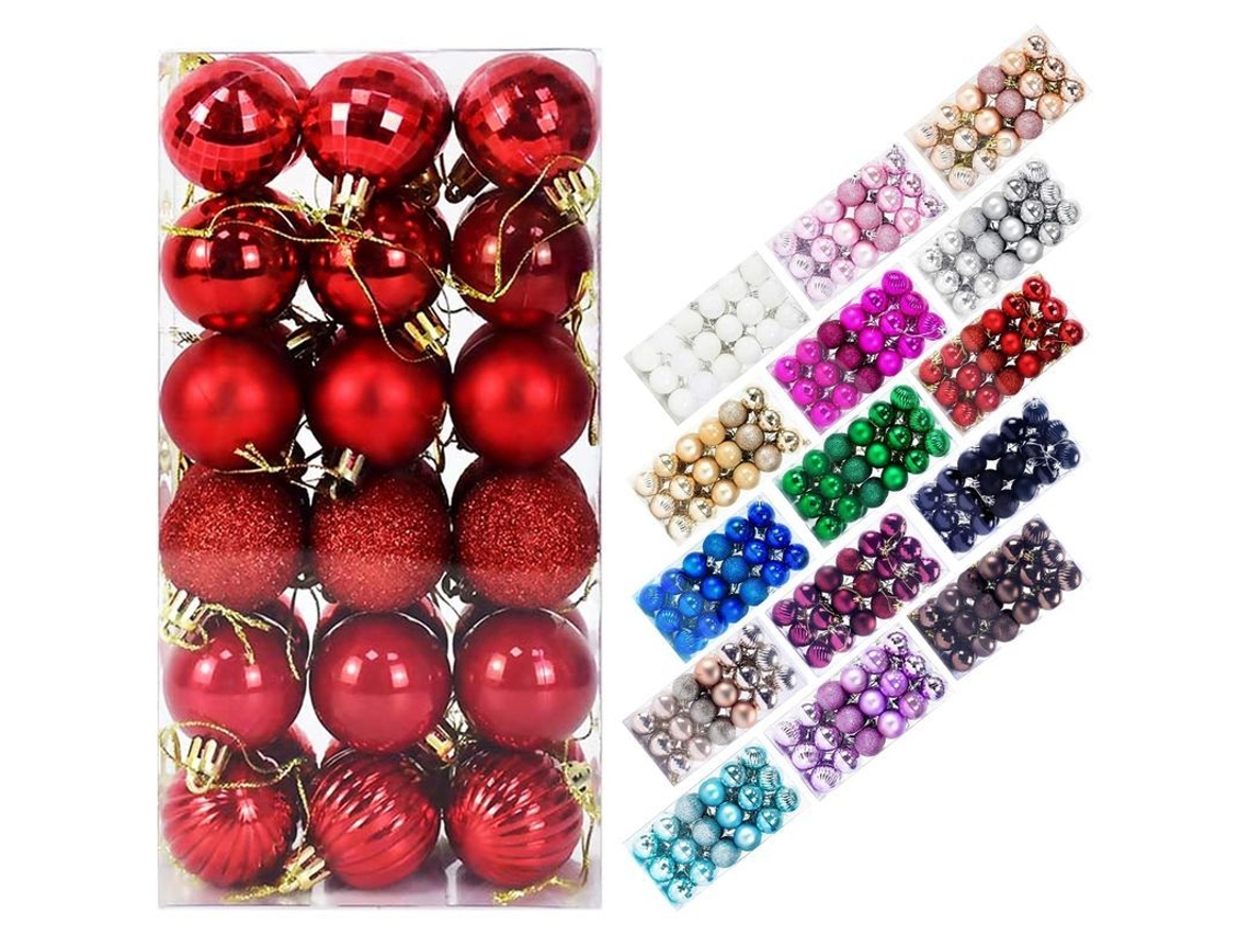 Adornos Navideños Para Decoración, 36 Unidades De 4 Cm, Varios Materiales, Decoración Para Cumpleaños, Fiestas Y Halloween.