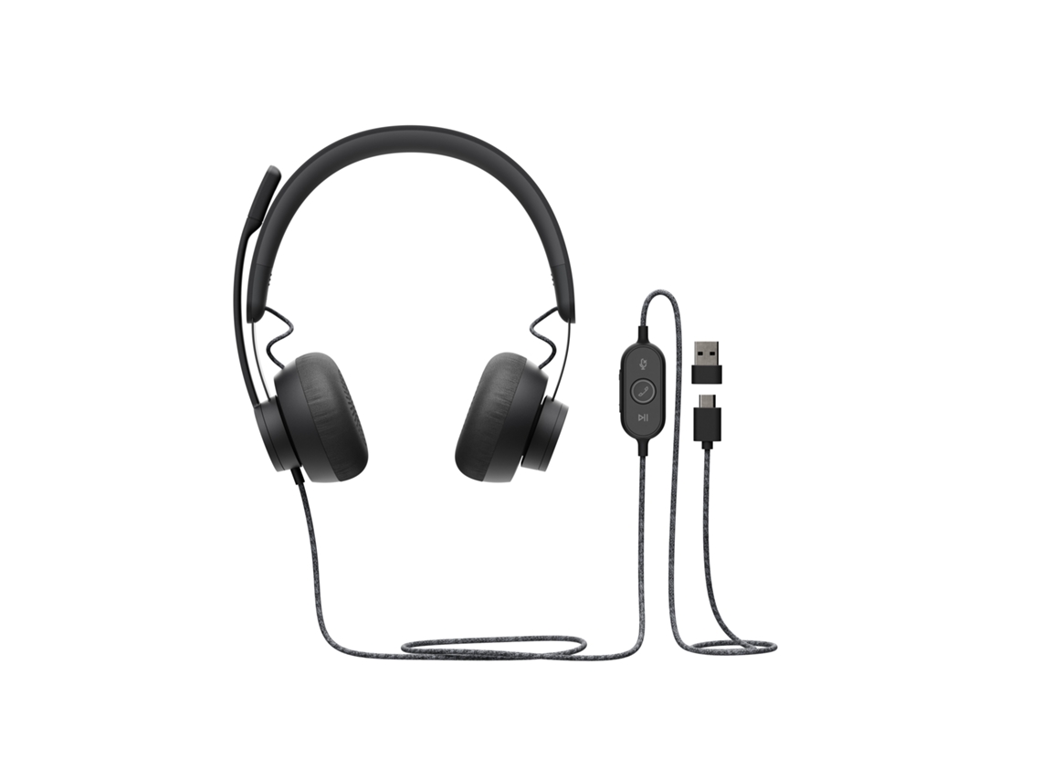 Logitech Zone Wired Uc Diadema Diadema Negro