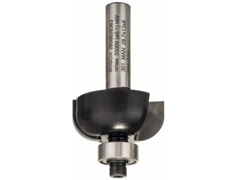 Fresa BOSCH de Molduras - 8 mm - R1 8 mm - D 28.7 mm - L 13 mm - G 54 mm
