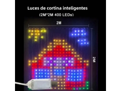Lámpara inteligente tipo encaje, controlada mediante aplicación Bluetooth. MDUG (2x2 USB con LED M400)