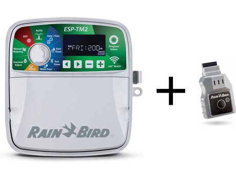 Programador de Riega con Wifi RAIN BIRD ESP-TM2-8-LNK (20x20.1x9cm)