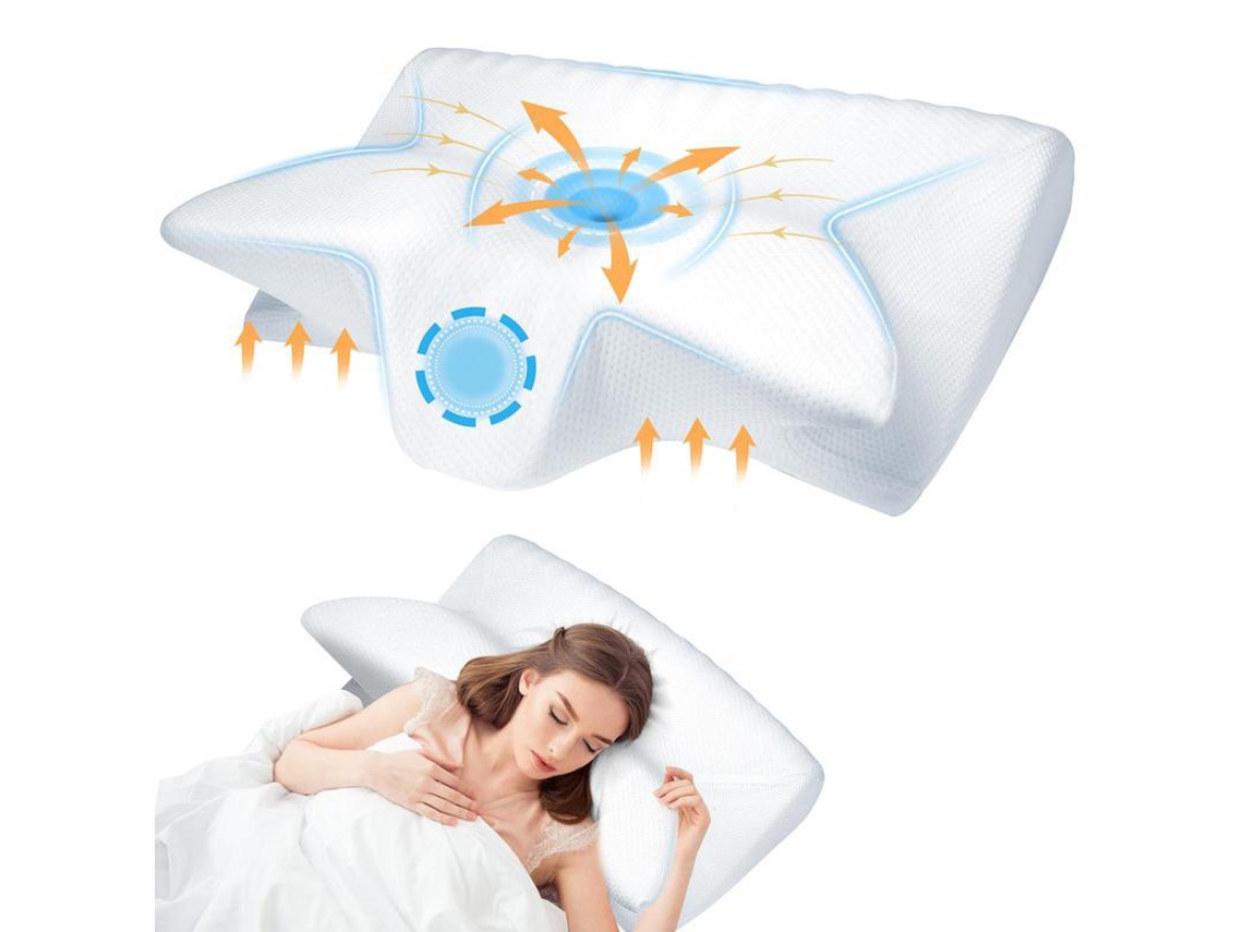 Almohada Para El Cuello Espuma Viscoelástica Ergonómica Transpirable Adecuada Para Aliviar El Dolor De Cuello Cuich
