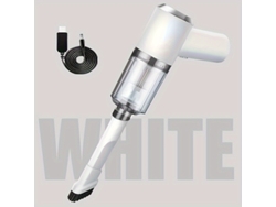 Aspiradora portátil para coche, batería dual, gran capacidad, ideal para limpiar coches y hogares, color blanco Siurn