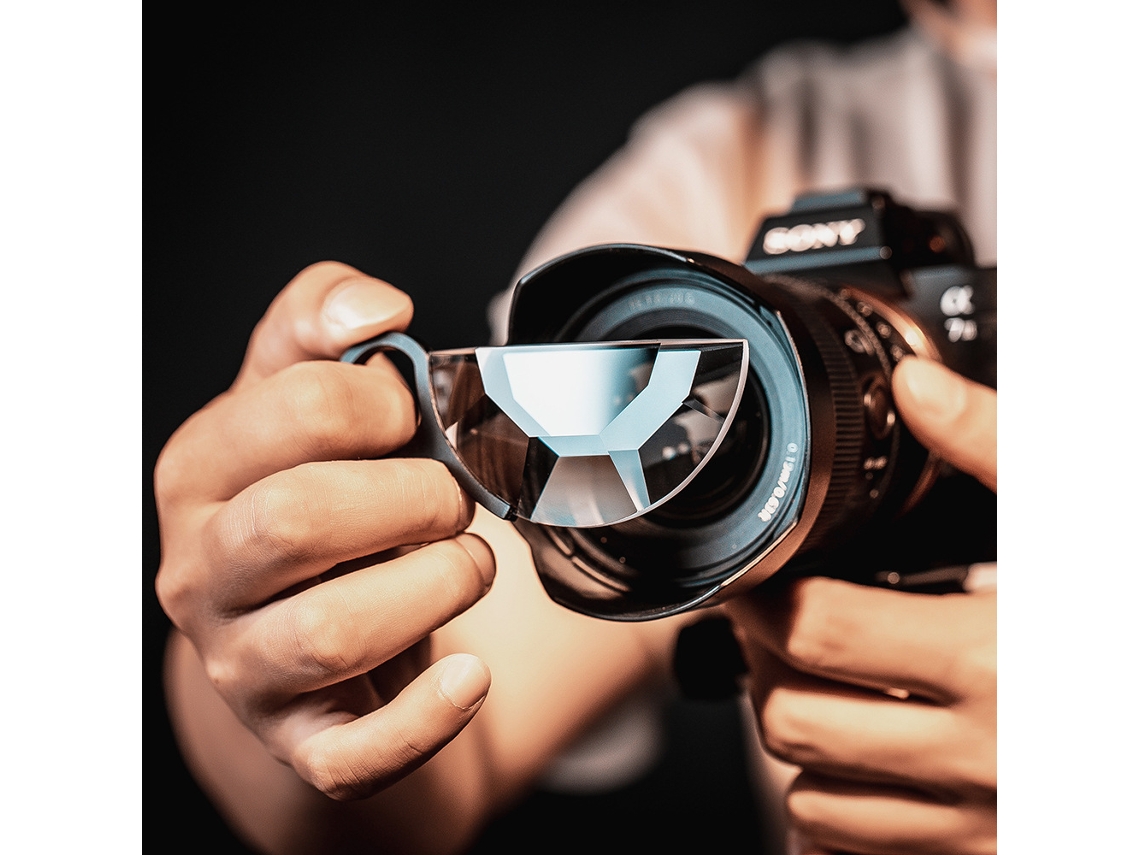 Filtro De Efectos Caleidoscopio De Semicírculo De 79 Mm Para Fotografía De Cámaras Slr