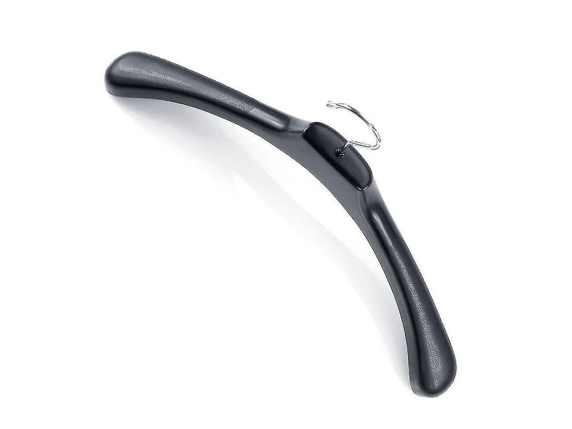Perchas de plástico negro, resistentes y de secado rápido, de 50 cm de largo, para ropa de adulto, camisas, vestidos y abrigos. INSTRUCCIONES DE CUIDADO
