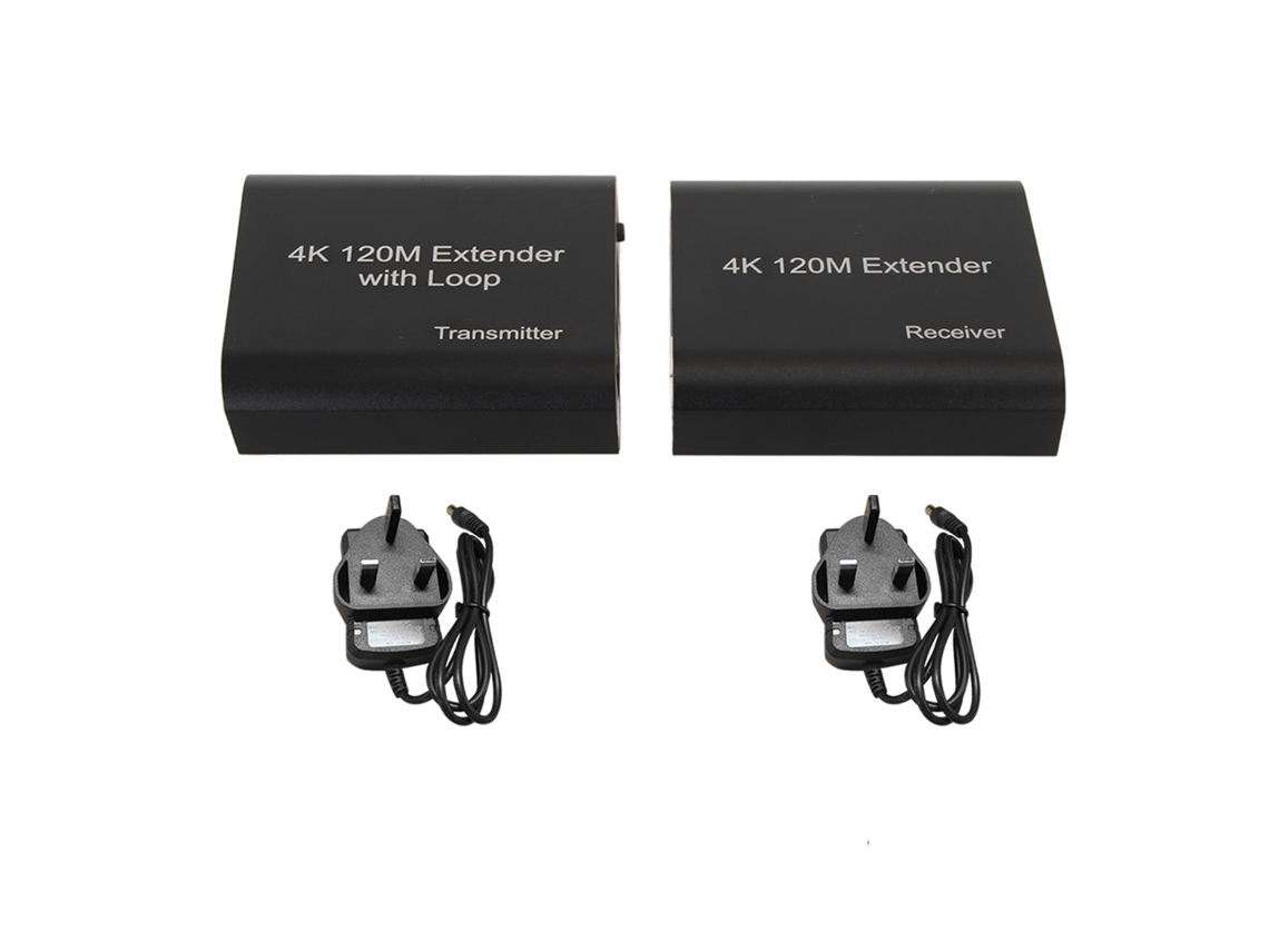 Extensor Kvm, Interfaz Multimedia Hd 4k 30hz, Un Canal, Red De 120 M, Enchufe Británico.