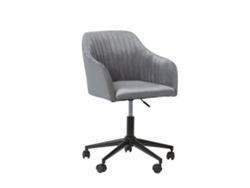 Silla de oficina BELIANI Venice de Terciopelo Gris 45x64x89