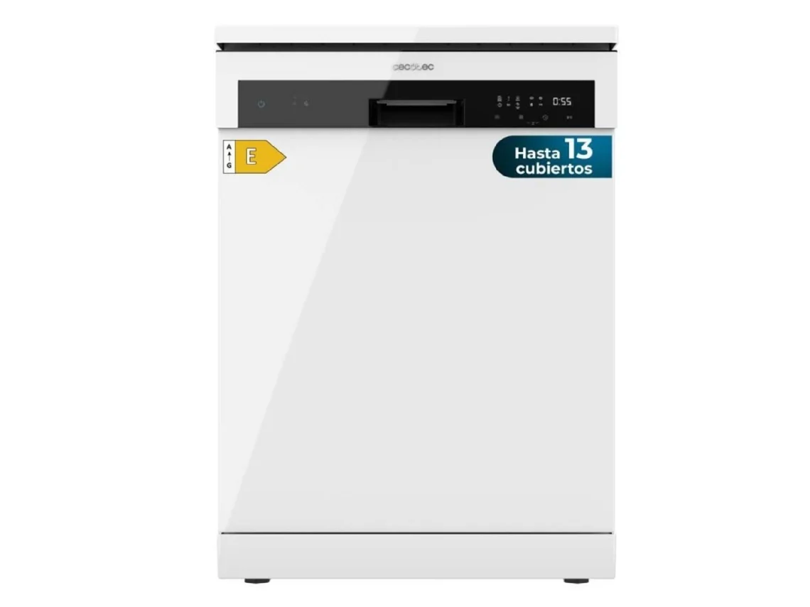 Cecotec Lavavajillas Independiente De 60 Cm Bolero Aguazero 6100 E. 1850w, 13 Cubiertos, 6 Programas, Función Dry+, Media Carga