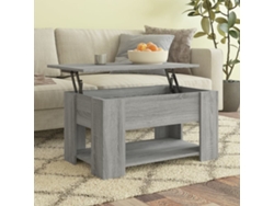 Mesa de Centro de Apoyo 79X49X41Cm Derivados de Madera Gris Sonoma