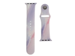 Pulseira De Relógio Inteligente Estampada Floral De Silicone Suave Para Iwatch 7 Series 38/40/41mm