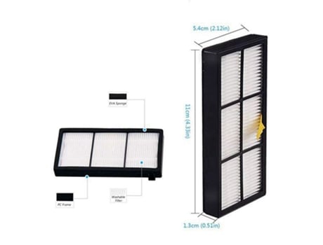 Cepillo Lateral de rodillo de filtro para Irobot Roomba 800 900 Series 860 865 870 877 880 890 891 801 805 960 980 985 Accesorios