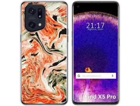 Carcasa para Oppo Find X5 Pro 5G TUMUNDOSMARTPHONE Dibujos Mármol 12 Multicolor