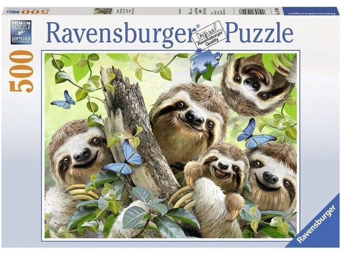Puzzle RAVENSBURGUER Selfie Tra Bradipi (500 Piezas)