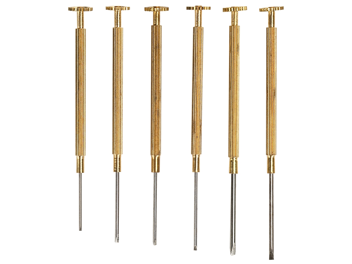 Juego De 6 Destornilladores De Cobre Para Reparar Relojes, Gafas Y Ordenadores.