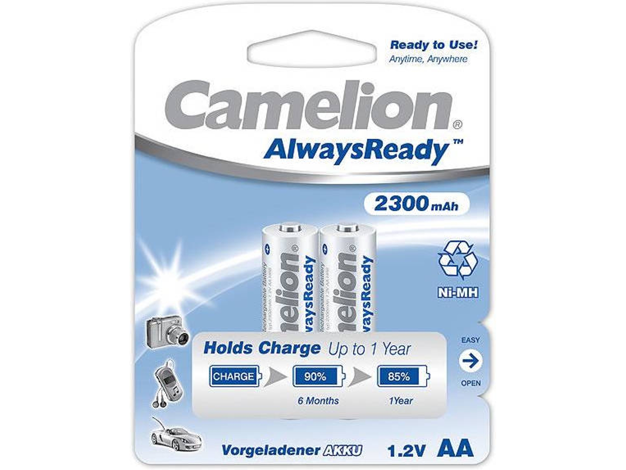 Pila CAMELION NH-AA2300ARBP2 1.2 V