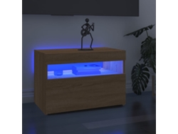 Estantería/Muebles de TV con luces Led 2 Pzs 60X35X40 Cm Roble Sonoma